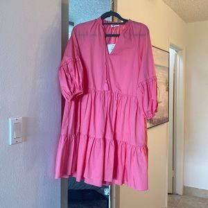 Day + Moon Small pink mini dress